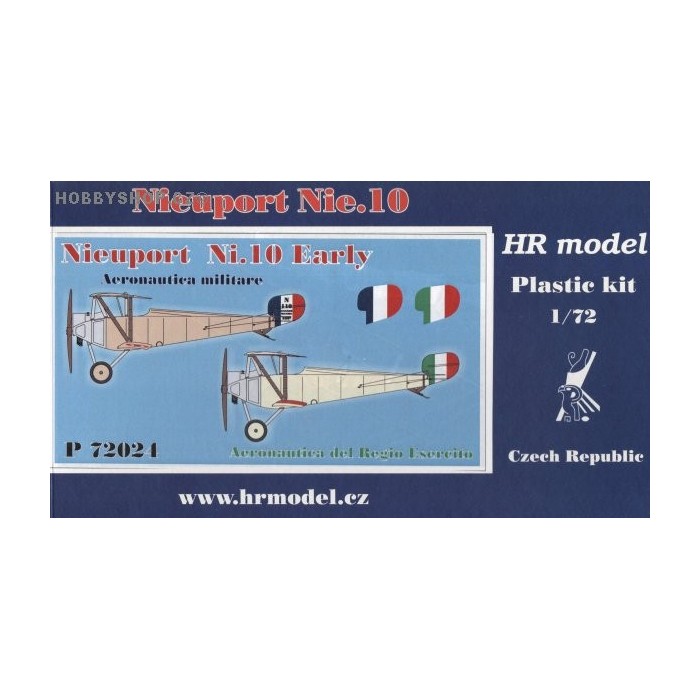 Nieuport Nie.10 Early France, Italy - 1/72 kit