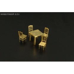 Table and chairs - 1/144 PE set