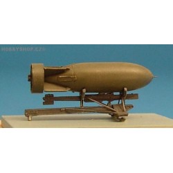 Bomb rack for Spitfire + british 500lb bomb - 1/48 update set