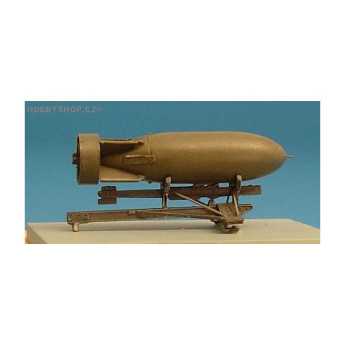 Bomb rack for Spitfire + british 500lb bomb - 1/48 update set